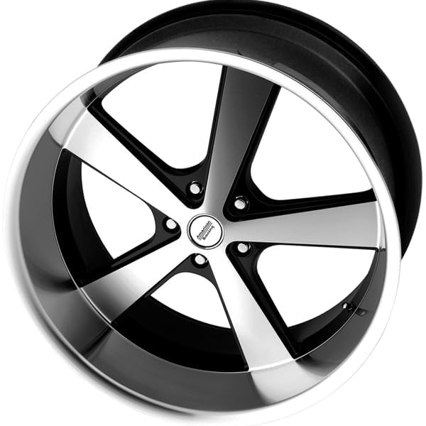 American Racing Vintage VN701 NOVA 22X11 5X5.0 6.71 18mm GLOSS BLACK MACHINED - VN70122150318 - Image 3
